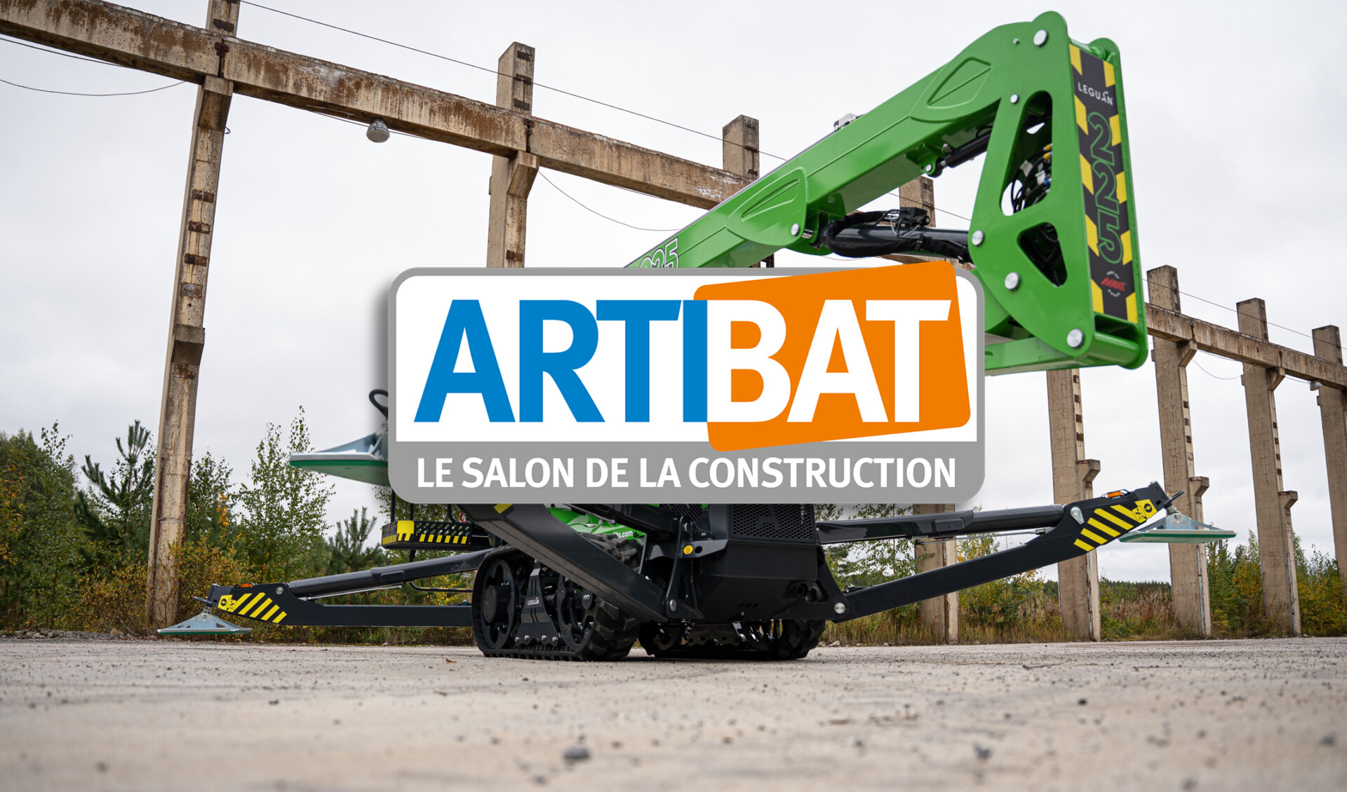 Leguan 225 ready for demo in Artibat