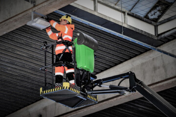 Reliable Leguan spider lifts are a popular choice for electrical installations, rooftop and facade work