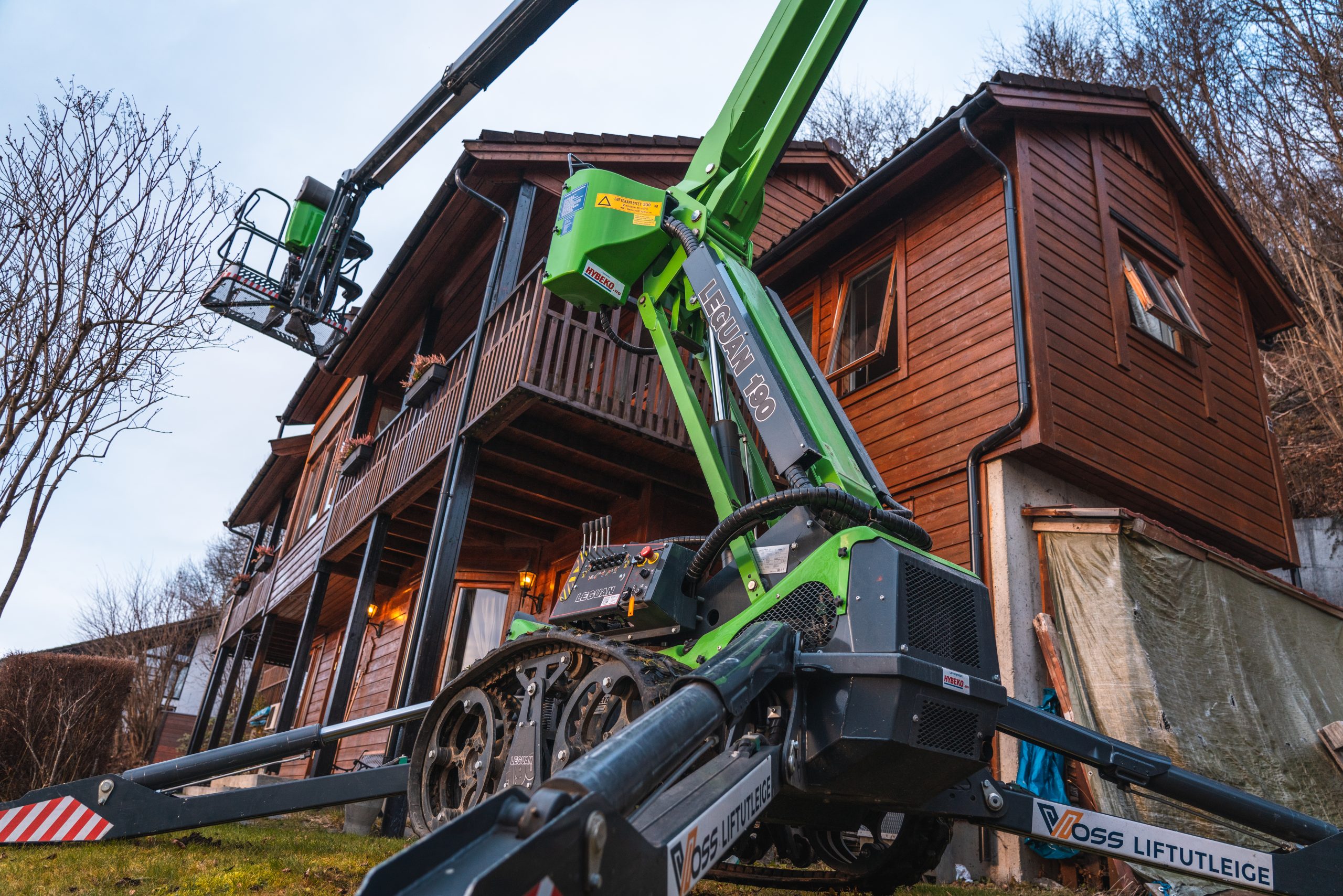 Leguan-henkilönostimen avulla projektin läpivientiin tarvittava työaika puolittuu